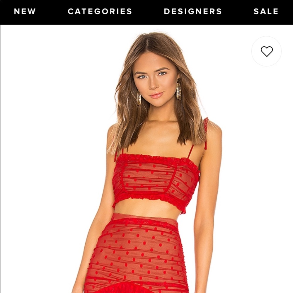 majorelle red sawyer top